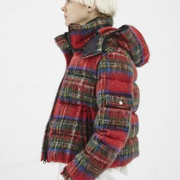 Totokaelo - Junya Watanabe Red / Yellow / Blue Plaid Mohair Puffer Coat