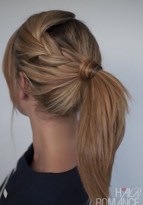 A Great Way to Add Interest to a Ponytail