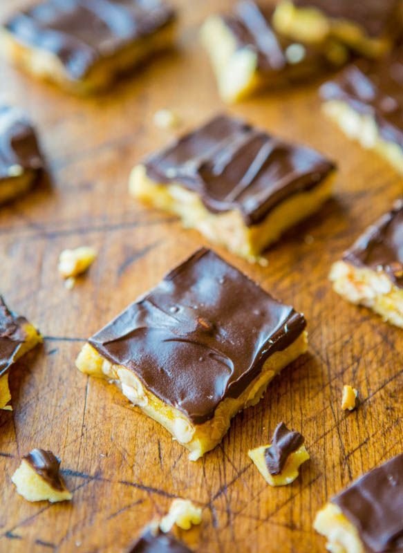 Chocolate-Covered Microwave Peanut Brittle (GF) - No Fuss & Made in Micro in 9 Minutes. Crunchy, Salty-and-sweet, so Easy! Recipe at