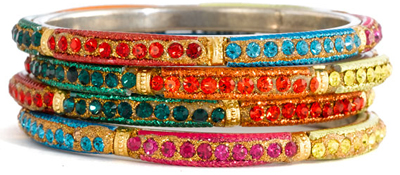 Chamak by Priya Kakkar Crystal Bangles