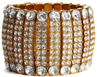 Glint Crystal Stretch Cuff