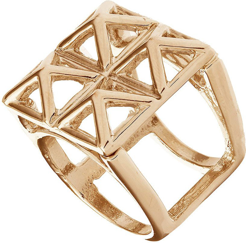 Topshop Pyramid 3D Cage Ring