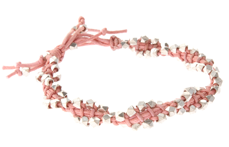 French Connection Light Pink Friendship Bracelet