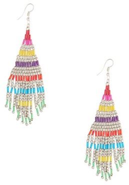 Forever21 Beaded Fringe Earrings