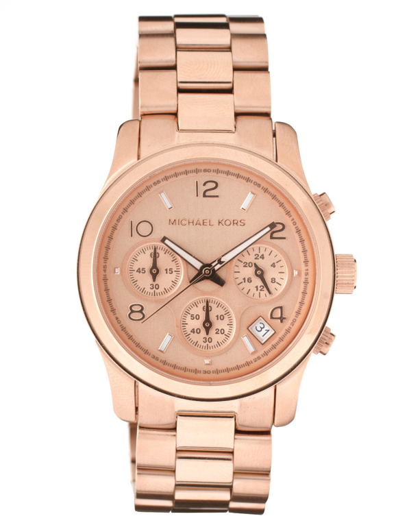Michael Kors Rose Gold-Plated Watch