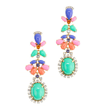 J.Crew Cabochon Fan Earrings