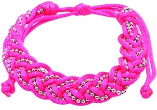 Braided Neon Cord Bracelet