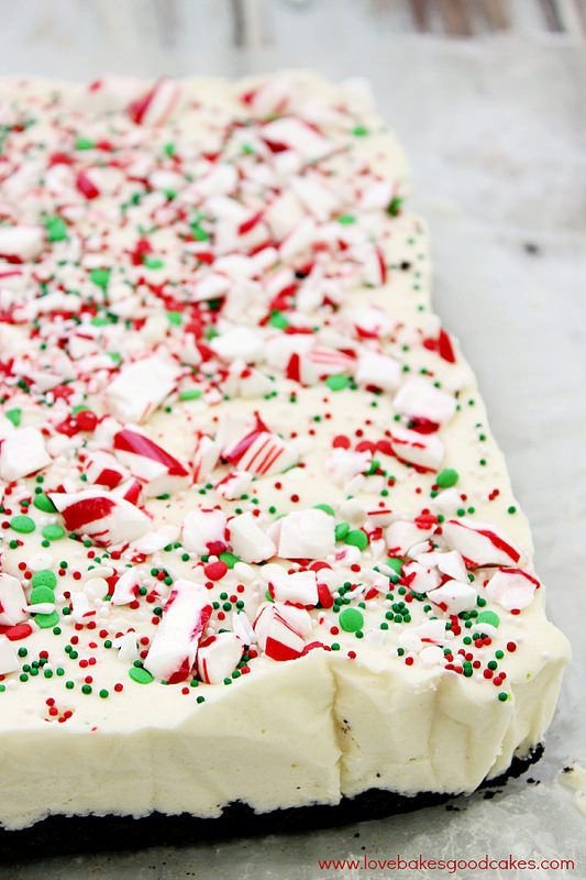 White Chocolate Peppermint Fudge