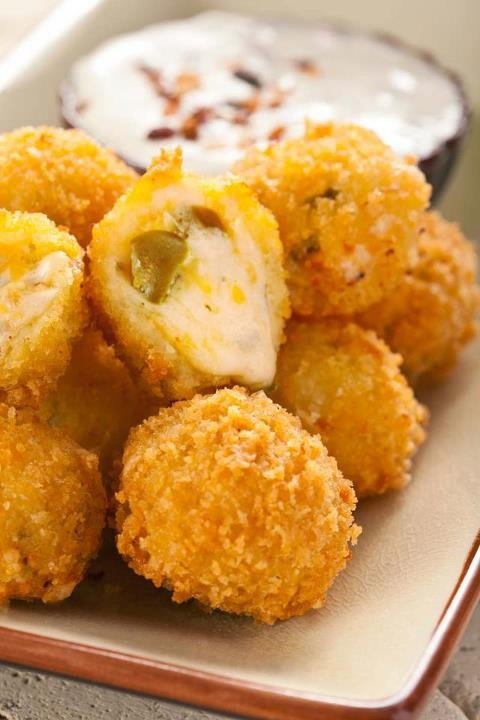 food,dish,fried food,korokke,arancini,