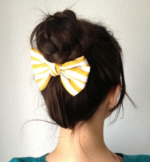 A Top Knot with a Braided Twist