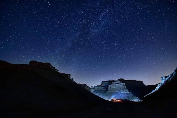 Sky, Blue, Night, Star, Mountain,