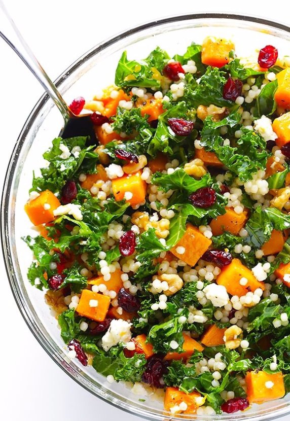 Roasted Butternut Squash, Kale & Cranberry Couscous