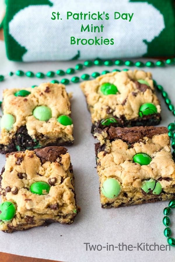 St. Patrick’s Day Mint Brookies