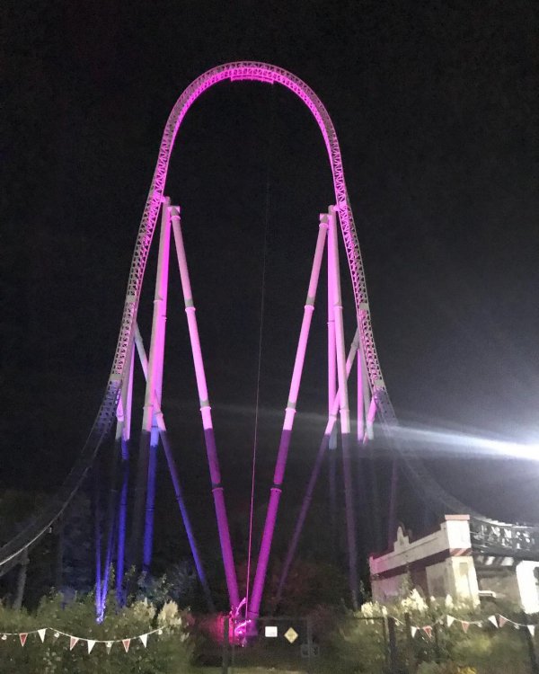 amusement ride, amusement park, tourist attraction, purple, structure,