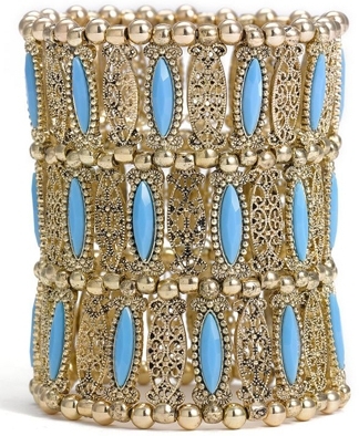 Cara Accessories Metal Stretch Cuff