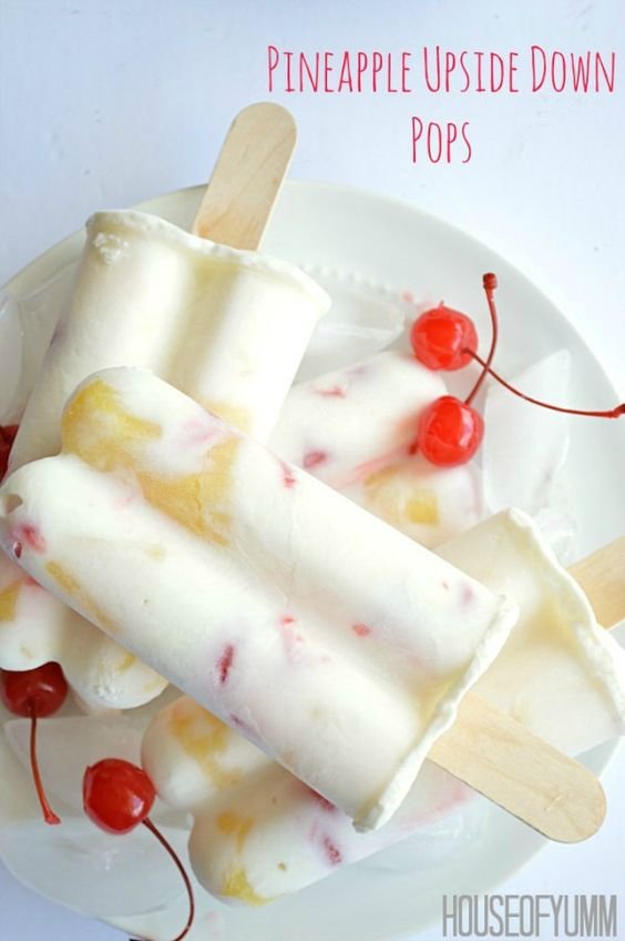 Pineapple Upside down Pops