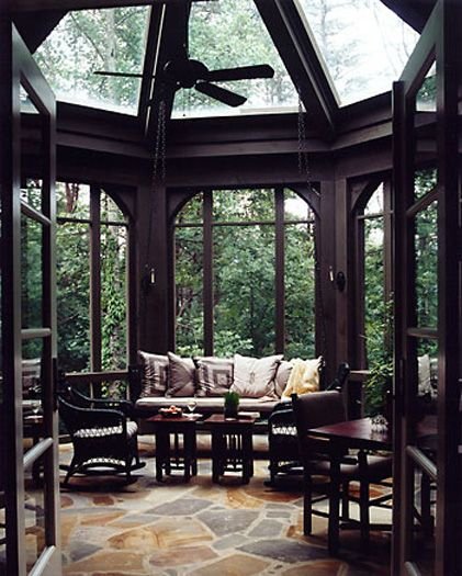 Dark and Cozy Kitchen Nook