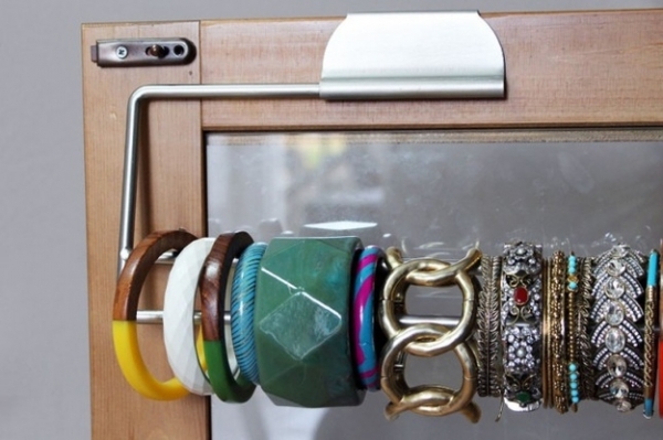 Display Bracelets on a Paper Towel Holder