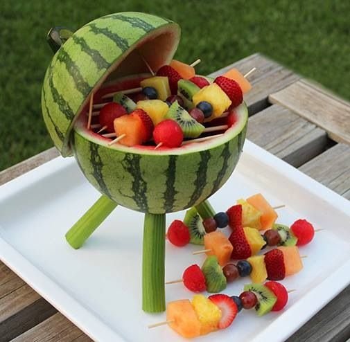 Watermelon BBQ Centerpiece