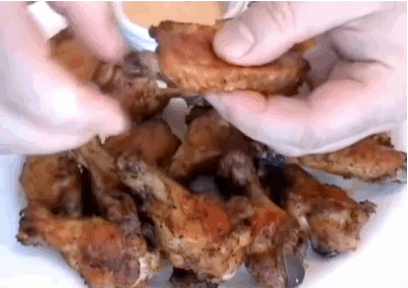 Debone Your Chicken Wings like This: Pull the Cartilage at the End off, then Work out the Small Bone…
