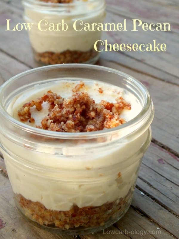 Low Carb Caramel Pecan Cheesecake