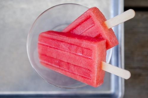 Cantaloupe Popsicles