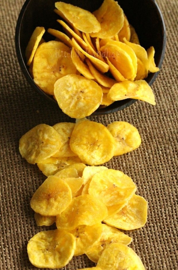 Baked Banana Chips