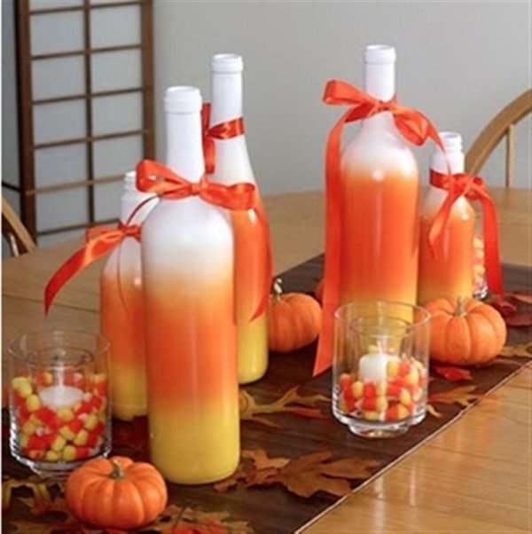 Candy Corn Bottles