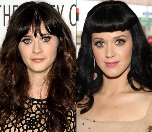 Zooey Deschanel and Katy Perry