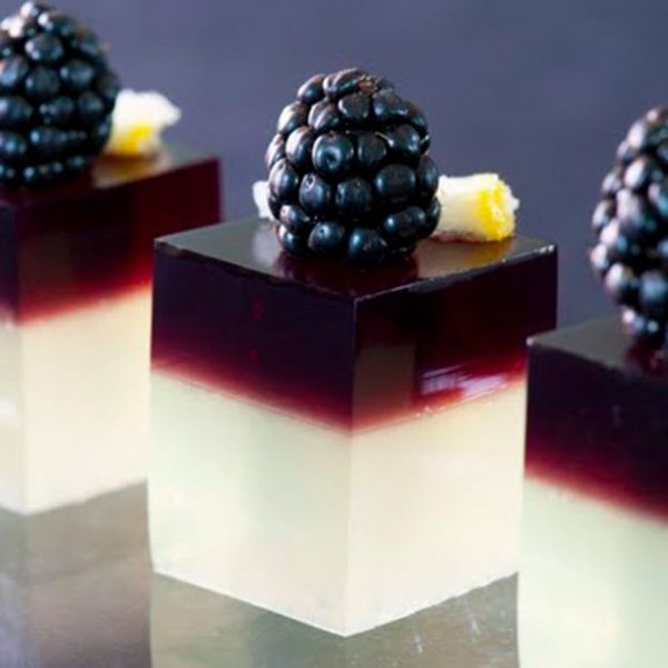 Blackberry Gin Jello Shots