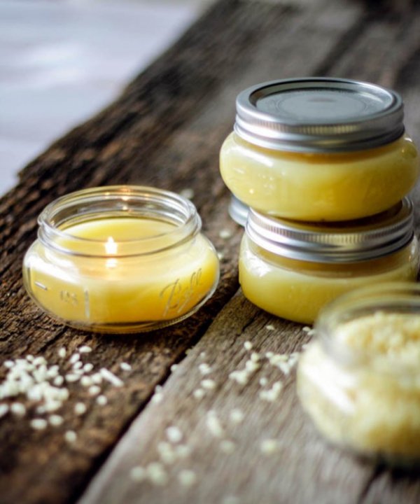 DIY Beeswax Candles