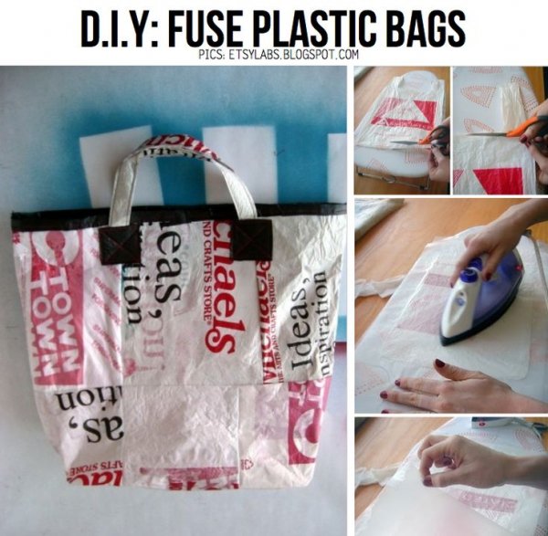 How to Fuse Plastic Bags into "fabric"