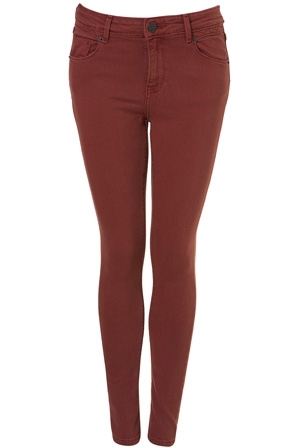 Topshop Moto Pink Skinny Jamie Jeans