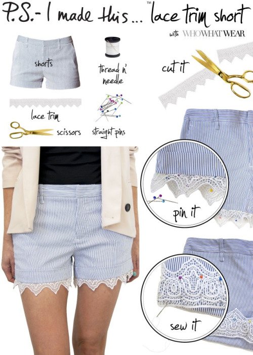 Lace Trim Shorts