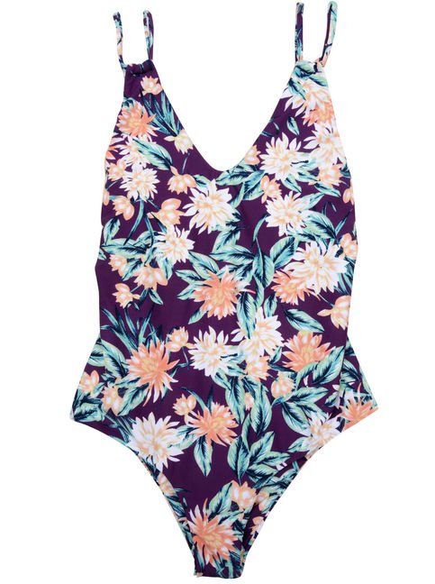 Tory Praver Seafoam Floral One-piece