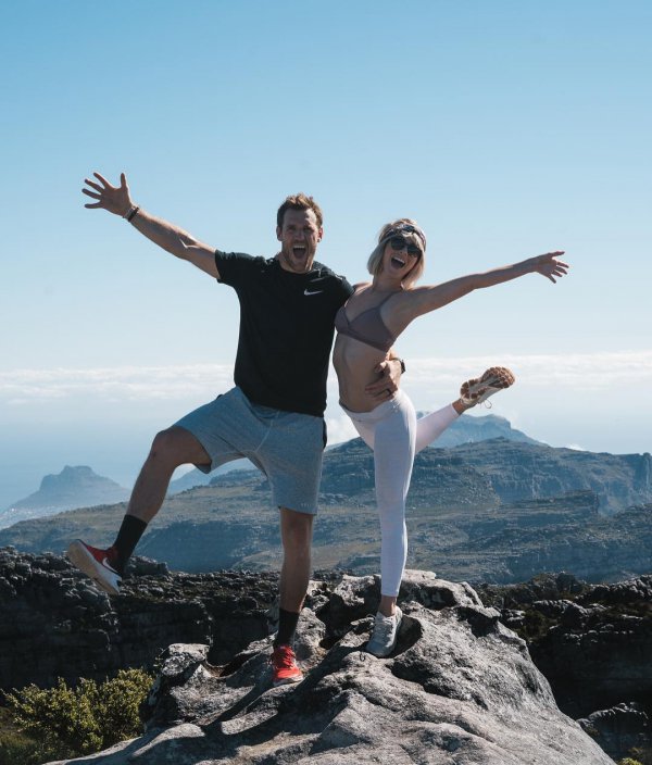 People in nature, Mountainous landforms, Jumping, Mountain, Happy,