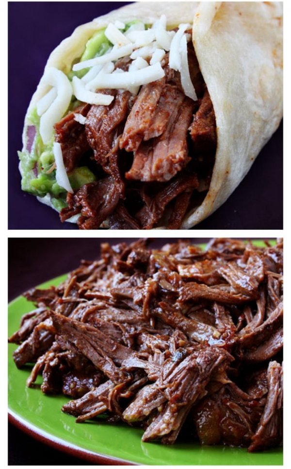 Slow Cooker Shredded Beef Tacos