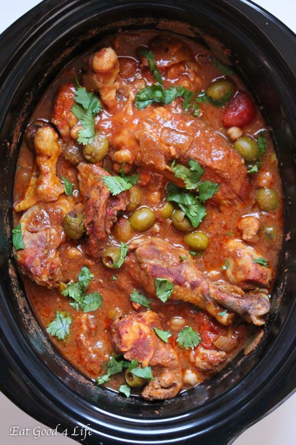 Harissa Slow Cooker Moroccan Chicken