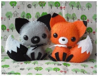 Fox Felt Plushies