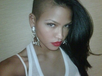 Cassie Ventura's Side Swept Shave