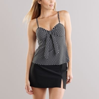 To Add Size to a Small Bust, Try the Polka Dot Tankini