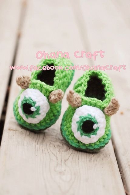 Monster Baby Booties