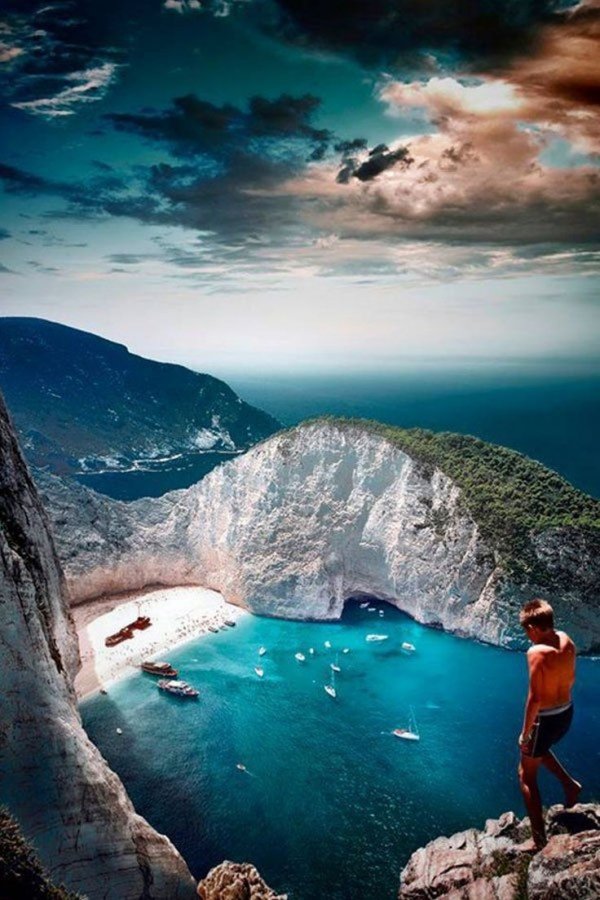 Navagio Bay,sea,ocean,reflection,coast,