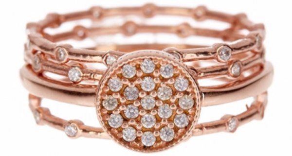 Rose Gold Circle Rings