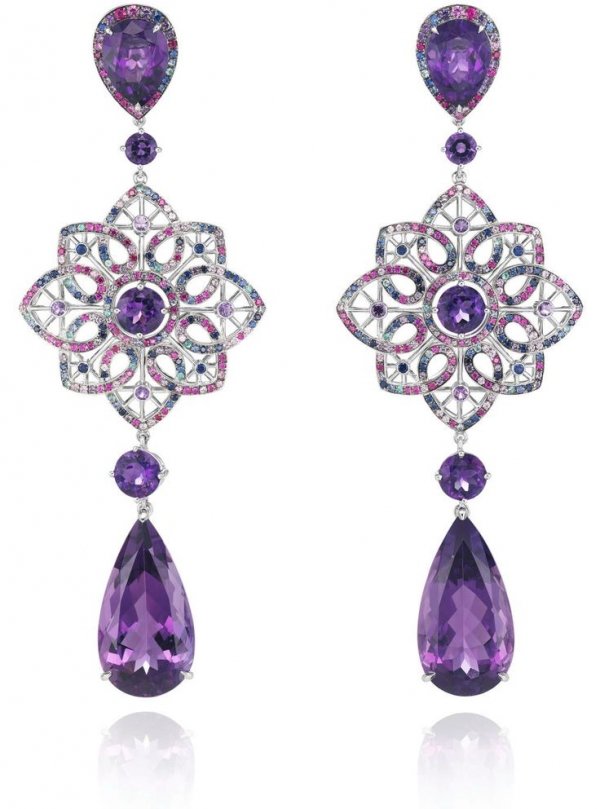 Purple Earrings