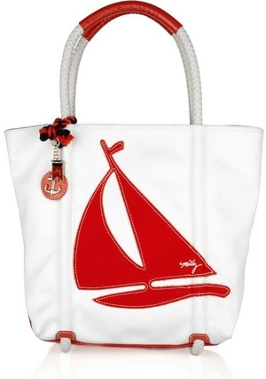 Milly Sailboat Canvas Tote