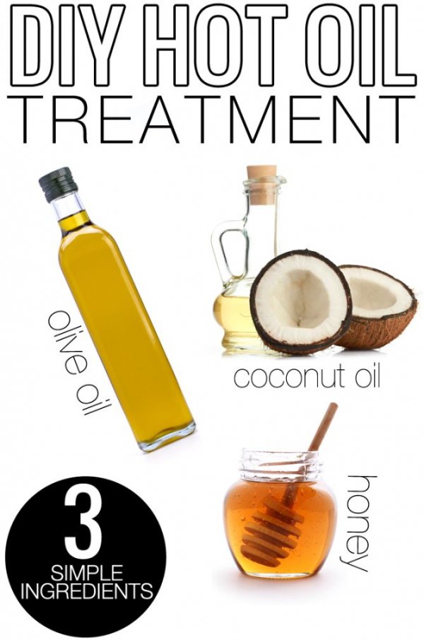 DIY All Natural Hot Oil Hair Treatment