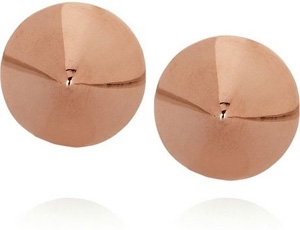 Eddie Borgo Rose Gold Plated Cone Stud Earrings