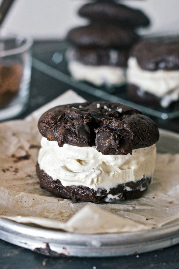 Chocolate Salted Diablo Ice Cream Sandwich