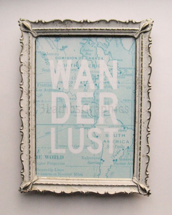 Wanderlust Travel Adventure Print